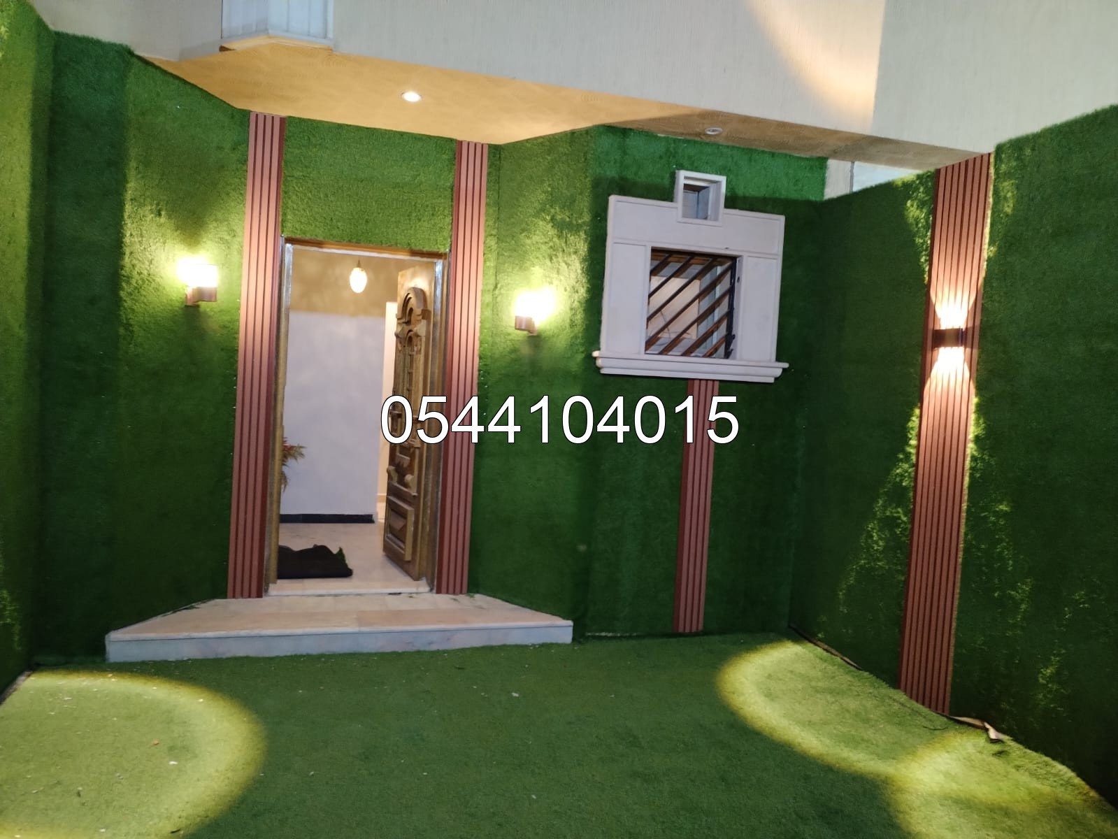 جلسات حوش عشبية - ديكور الأبداع الدمام 